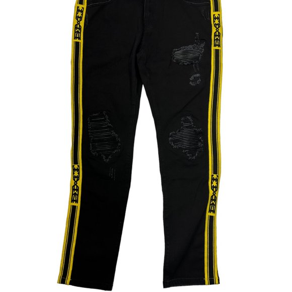 Damati Logo Stripe Slim Fit Jeans (36) - Picture 2 of 9